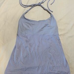 Lululemon Light Lilac Halter Top built in bra, no pads.